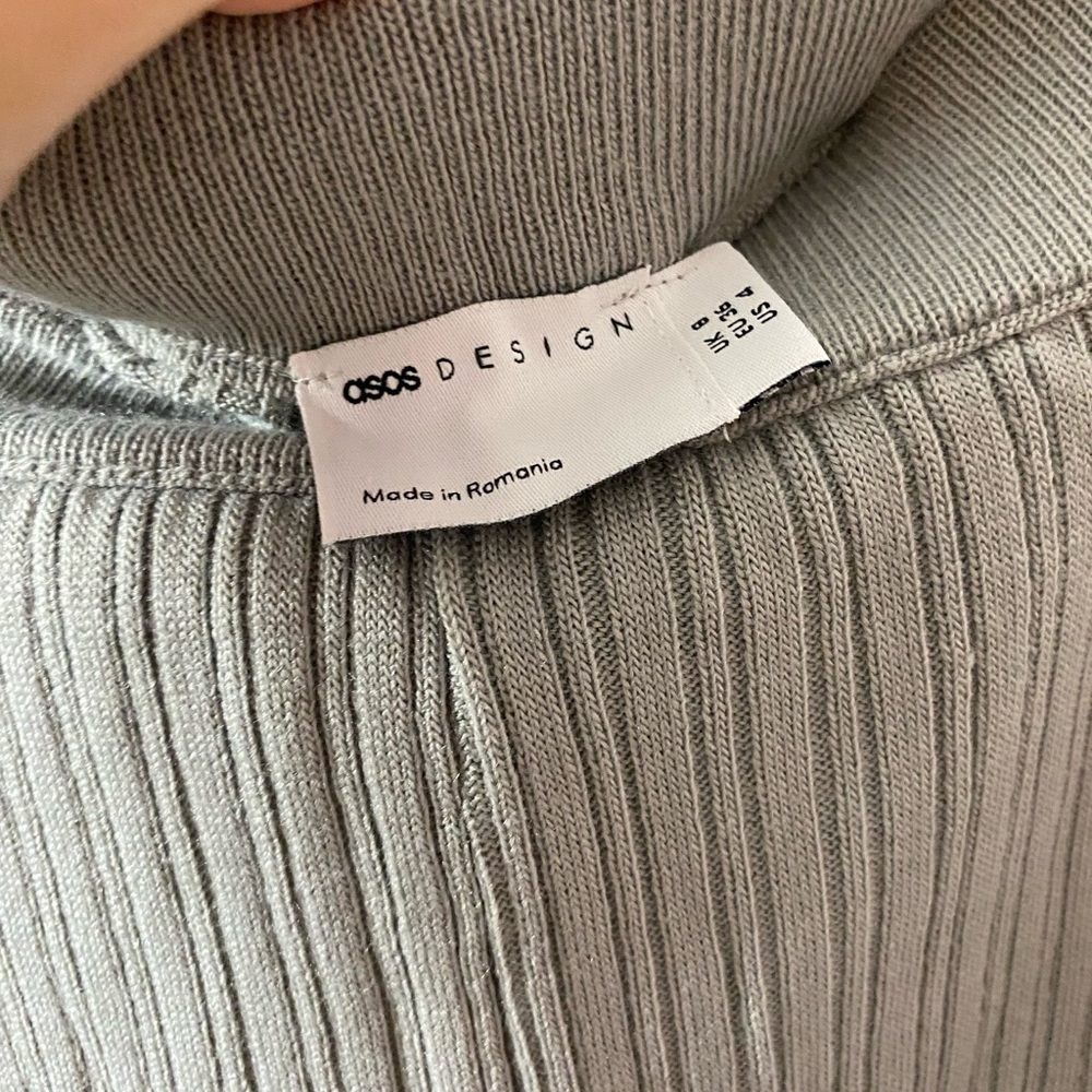 NWOT ASOS High Rise Knit Flare Pants - Picture 4 of 5